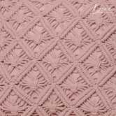 Pink Macrame Cushion Cover