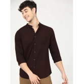 Ketch 100% Cotton Slim Fit Solids Full Sleeves Mens Casual Shirt - Maroon ( Pack of 1 ) - None