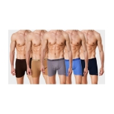 HAP Multicolor Cotton Mens Trunks ( Pack of 5 ) - None