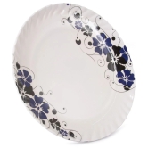 HomePro Flower Design Plates Navy Blue Melamine Dinner Set ( Pack of 1 ) - Navy Blue