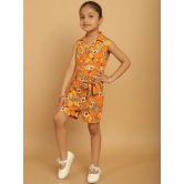 MINI & MING Girls Printed Sleeveless Playsuit