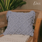 Light Purple Macrame Cushion Cover