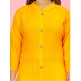 Aarika Yellow Rayon Girls Kurti ( Pack of 1 ) - None