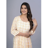 Smien - Yellow Straight Cotton Women's Stitched Salwar Suit ( Pack of 1 ) - None