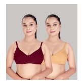 HAYA Multicolor Cotton Non Padded Womens Everyday Bra ( Pack of 2 ) - None