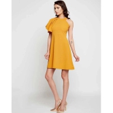 Addyvero Cotton Lycra Yellow Regular Dress - Single - L