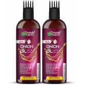 Dravida Organics Red Onion Oil for Controls Hair Fall and Hair Growth 100 mL Pack of 2