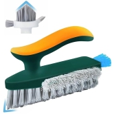 KATHIYAWADI Tile Wall Gap Cleaning Brush Tile Floor Brush Tile Cleaner Floor Household Kitchen Accessories Items Multipurpose Scrub Brush Multi Directional Bristles Cleaning Scrubber Brush