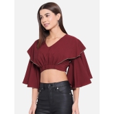 ALL WAYS YOU Women Top Polyester fabric  Red XS