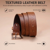 Red Tape Casual Leather Belt For Men | Textured Leather Belt | Classic and Durable