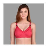 Desiprime - Red Cotton Solid Womens Maternity Bra ( Pack of 1 ) - 40B