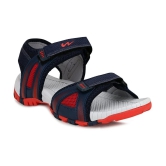 Campus - Blue Mens Floater Sandals - None