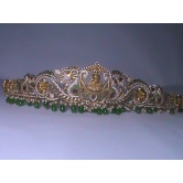 Exquisite Indian Gold and Pearl Waist Belt