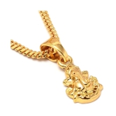 Jewar Mandi - Golden Pendant ( Pack of 1 ) - Golden