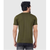 ferocious - Olive Cotton Regular Fit Men's T-Shirt ( Pack of 1 ) - None