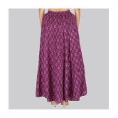 Sttoffa Purple Cotton Womens Flared Skirt ( Pack of 1 ) - None