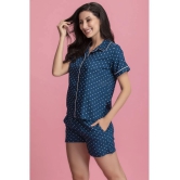 Clovia 100% Cotton Nightsuit Sets - Blue - None