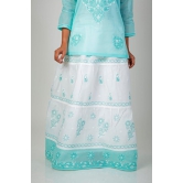 Ladies New Fashion Hand Chikankari Skirt Top