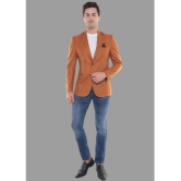 DKGF Fashion - Mustard Polyester Regular Fit Mens Blazer ( Pack of 1 ) - None