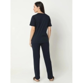 Smarty Pants Navy Cotton Womens Nightwear Nightsuit Sets ( Pack of 1 ) - None