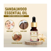 Regal Essence Sandalwood Essential Oil for Skin & Face, Best Therapeutic Grade for Aromatherapy - 15ml (Pack of 2)