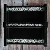 Aipan Inspired Hand Painted Wooden Paper Tissue Holder-Black