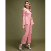 Selvia Peach Dyed Pant Top Set - None