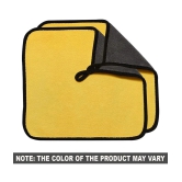 HOMETALES Yellow 600 GSM Drying Towel For Automobile ( Pack of 2 )