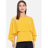 ALL WAYS YOU - Yellow Polyester Womens Cape Top ( Pack of 1 ) - M