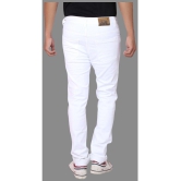 HALOGEN - White Denim Skinny Fit Mens Jeans ( Pack of 1 ) - None