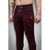 Forbro - Maroon Lycra Mens Sports Trackpants ( Pack of 1 ) - None