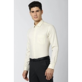 Men Yellow Slim Fit Formal Full Sleeves Formal Shirt