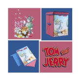 Tom & Jerry Toys Organizer (Set of 2 pcs), Storage Box for Kids, with top lid, Big - Purple