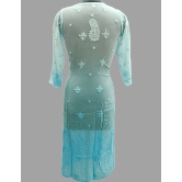 Ocean Blue Chikankari Women Kurta