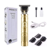 FeiHong VINTAGE T9 Plastic Gold Cordless Beard Trimmer With 45 minutes Runtime