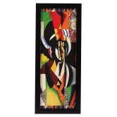 Indianara Set of 3 Modern Art Synthetic Painting With Frame