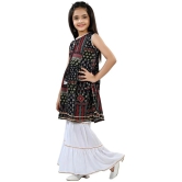 Arshia Fashions Black Rayon Girls Kurta and Sharara Set ( Pack of 1 ) - None