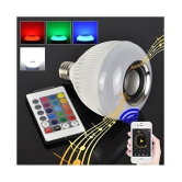 Music Light Bulb B22 LED Light Bulb With Bluetooth Speaker RGB Self Changing Color Lamp Built-In Audio Speaker