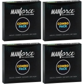 MANFORCE Combo Pack Chocolate Strawberry Coffee Black Grapes Melon Condom  20 Pcs x Pack of 4