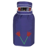 E-Retailer Set of 2 Polyester Blue Cylinder Cover - Blue