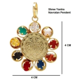 PAYSTORE SHREE YANTRA NAVRATNA PENDANT Strong Pendant Shree Yantra Nav Ratna Navratana Energized Navratna PENDANT