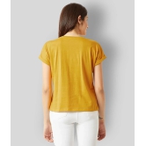 Miss Chase Cotton Yellow T-Shirts - XS