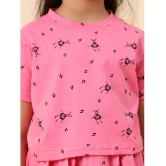 Diaz Pink Cotton Girls Top ( Pack of 1 ) - None