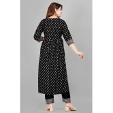 SIPET - Black Straight Rayon Women's Stitched Salwar Suit ( Pack of 1 ) - S, Black