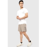 Fuaark Beige Polyester Lycra Mens Gym Shorts ( Pack of 1 ) - None