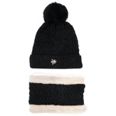 PENYAN Black Wool Caps - Black