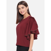 ALL WAYS YOU Women Top Crepe fabric  Red XS