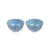 Bowls, for Serving, Blue, Ceramic, Set of 2, 300 mL