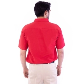 DESHBANDHU DBK Cotton Blend Regular Fit Half Sleeves Mens Formal Shirt - Red ( Pack of 1 ) - None