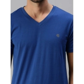 ONN - Indigo Cotton Blend Regular Fit Mens T-Shirt ( Pack of 1 ) - None